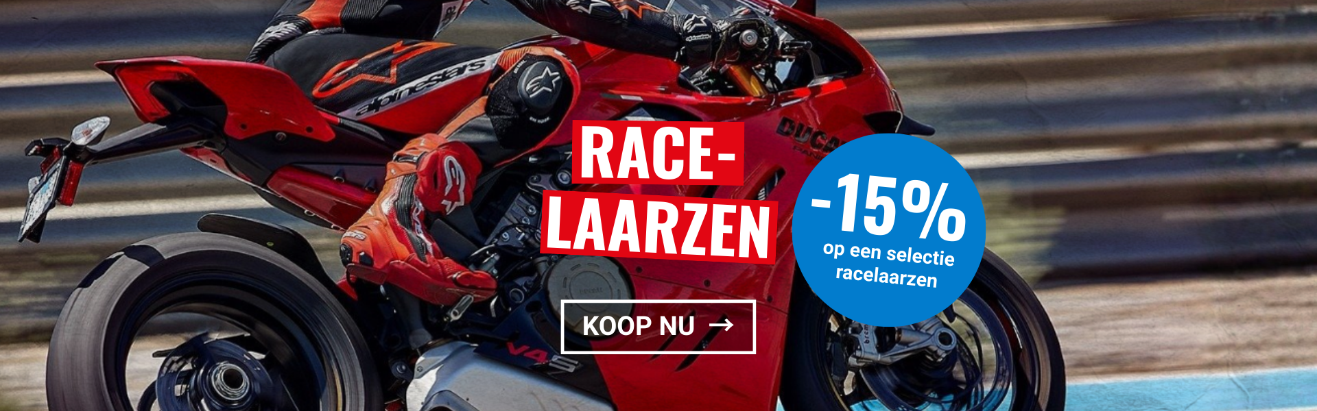 Racelaarzen actie